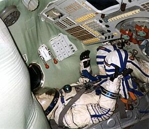 Soyuz-T interior