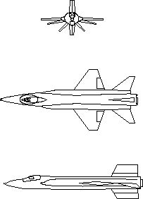 X-15 3 View